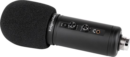 Krüger&Matz KM0765 - Warrior GV-100 Gaming en/of vlogmicrofoon, zwart