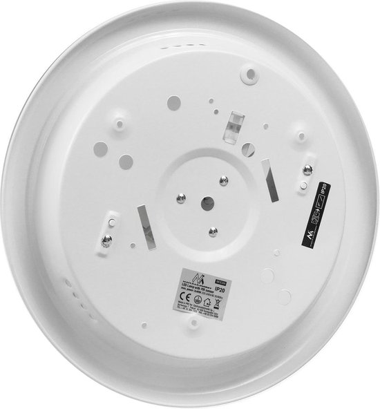 Plafondlamp - PIR Bewegingssensor - Schemersensor - 2x E27 - Wit - 32cm
