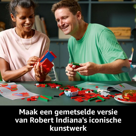 LEGO Art LOVE Woonaccessoire Decoratie Bouwpakket voor Volwassenen, Valentijnscadeau - 31214