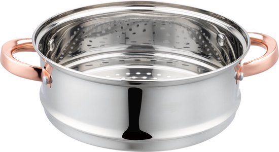 Klausberg 7732 - stoompan - 4 delig - 22 cm - rvs - alle warmtebronnen