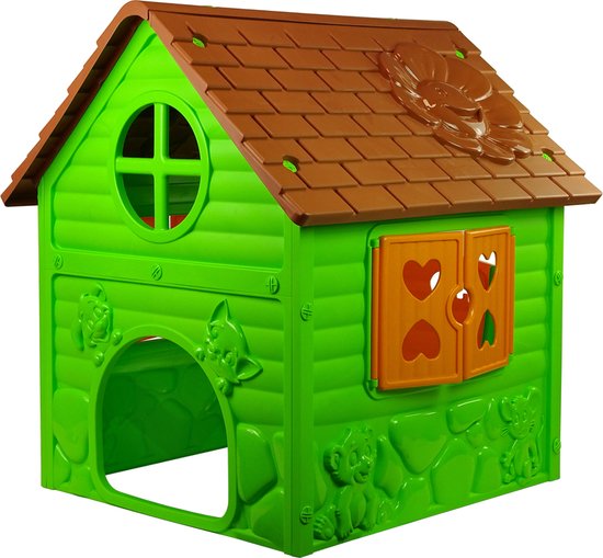 My First Playhouse Speelhuisje voor Buiten en Binnen - Groen - 90 x 98 x 106 cm - Maximale belasting: 25 kg
