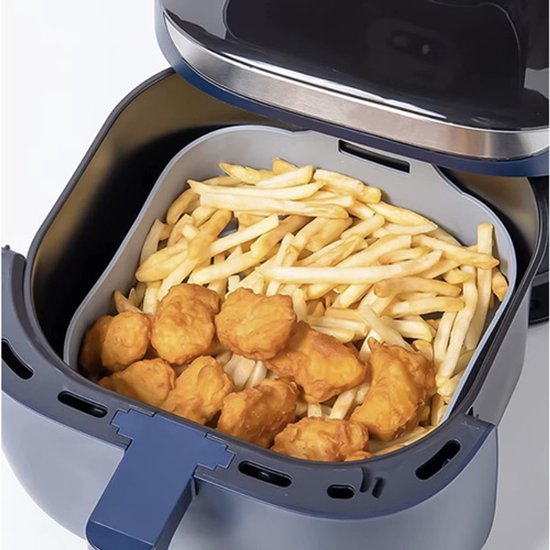 Siliconen inzet voor Airfryer - Rond - Herbruikbaar - Hittebestendig tot 230 graden