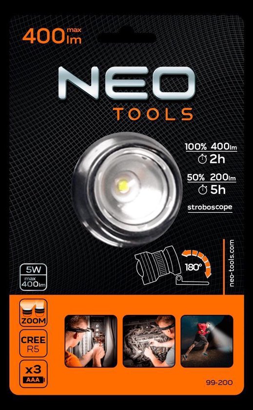 NEO inspectie lamp 400 lum 5w max 400lm