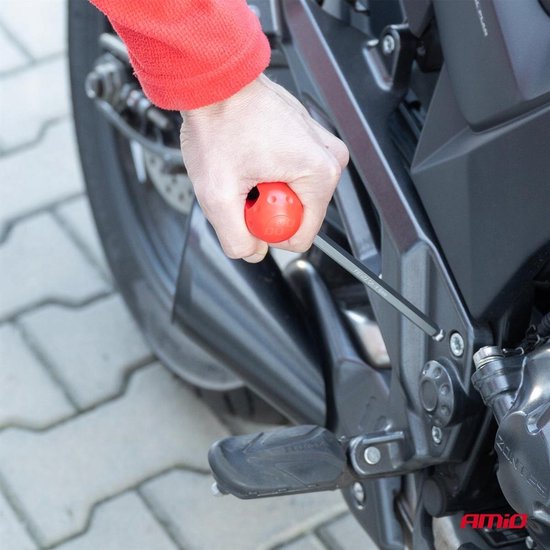 Extra lange inbussleutelset met kegelbeker, 9-delig, CRV