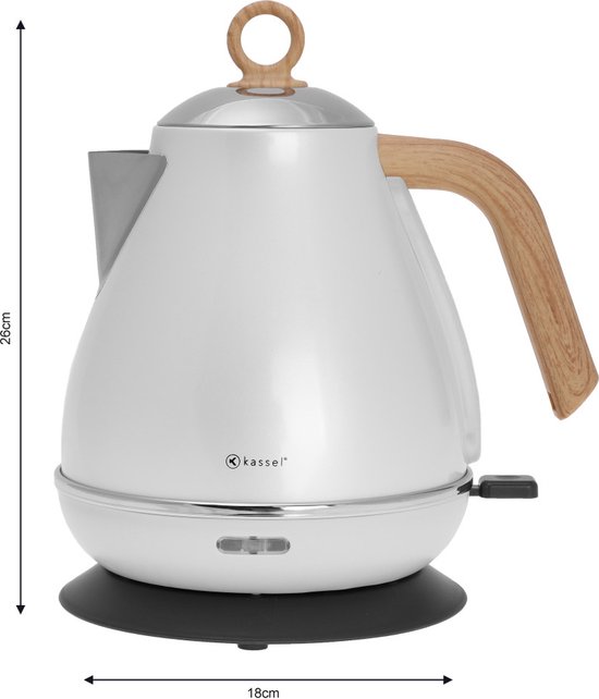 Kassel 93233 - Retro Waterkoker - 1,7L - RVS - Pearl