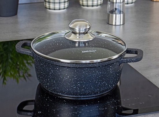 Kinghoff 1597 - Braadpan - met Aromaknop - 28 cm - 6.5 liter
