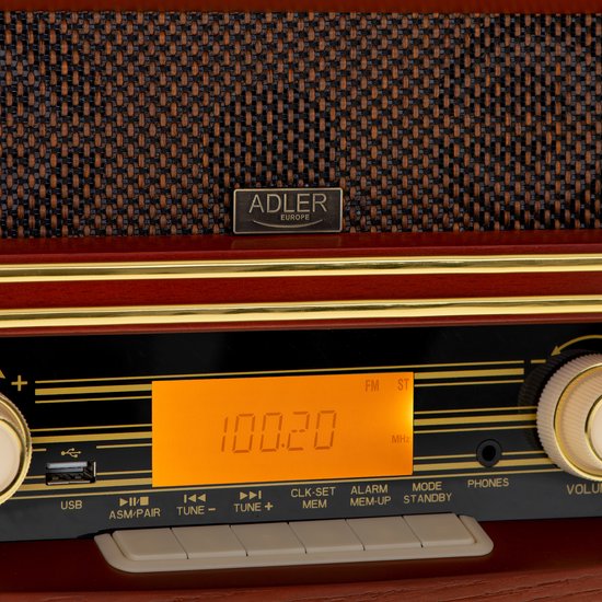 Adler AD 1187  - Retro radio - met bluetooth 5.0
