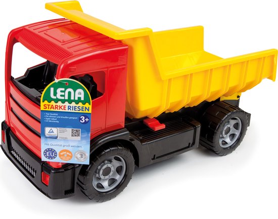 Vrachtwagen Lena Met Laadbak - Rood/Geel