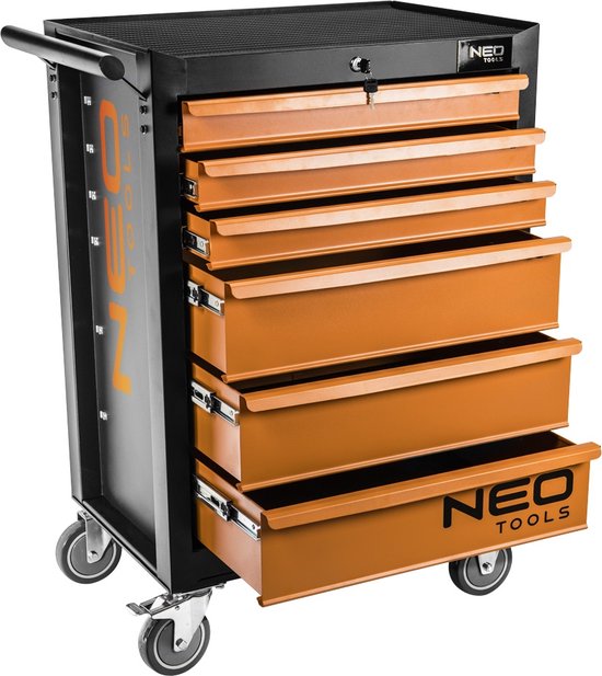 NEO gereedschapkar 6 lades centraal slot