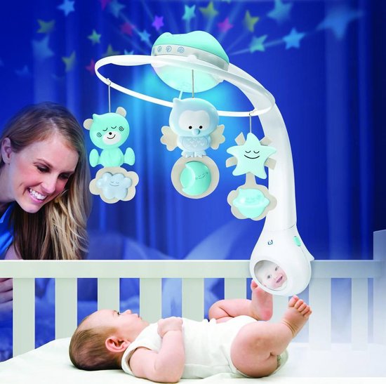 B Kids 3 in 1 projector Musical Mobile zand/taupe 3 in 1 projector Musical Mobile