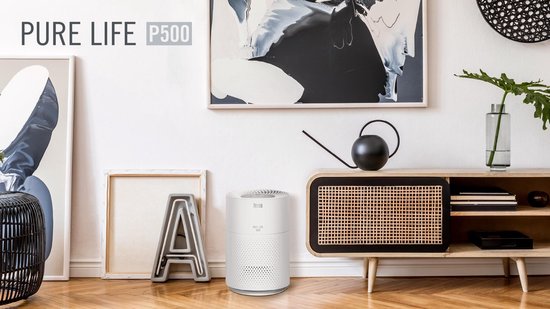 Teesa Luchtreiniger Pure Life P500 – HEPA Filter & Koolstoffilter – Luchtzuiveraar voor Slaapkamer, Woonkamer of Kantoor – Verwijdert Allergenen, Fijnstof, Geuren & Rook – Stil en Efficiënt