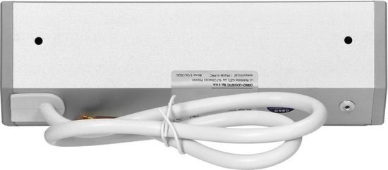 Orno Hoekstekkerdoos - 3 stopcontacten - Opbouw hoekstekkerblok met 60 cm kabel - Grijs