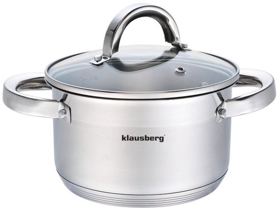 Klausberg 7121 - kookpan met deksel - 1.0L - Ø14 cm