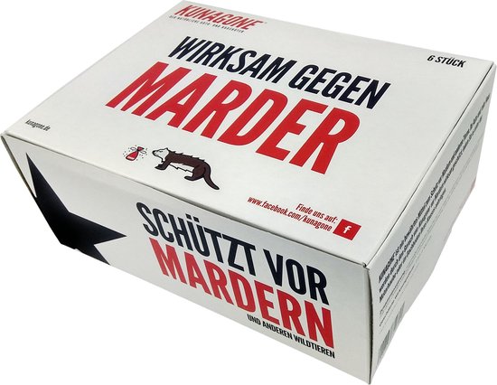Kunagone® - Natuurlijke afweer tegen Marters - Diervriendelijk afweermiddel - 6 Stuks