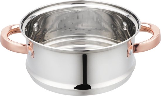 Klausberg 7727 - stoompan - 5 delig - 18 cm - rvs - alle warmtebronnen