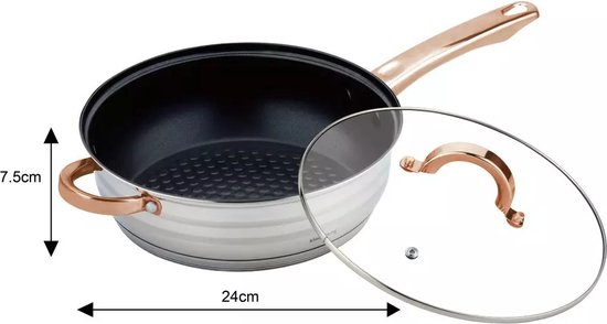 Klausberg 7700 - 12 delige pannenset - kookpannen - 16-16-18-20-24-24 cm - met deksel