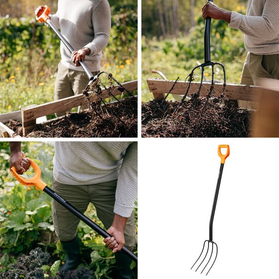 Fiskars Solid™ Mestvork - Compostvork - Tuinvork - 126 cm
