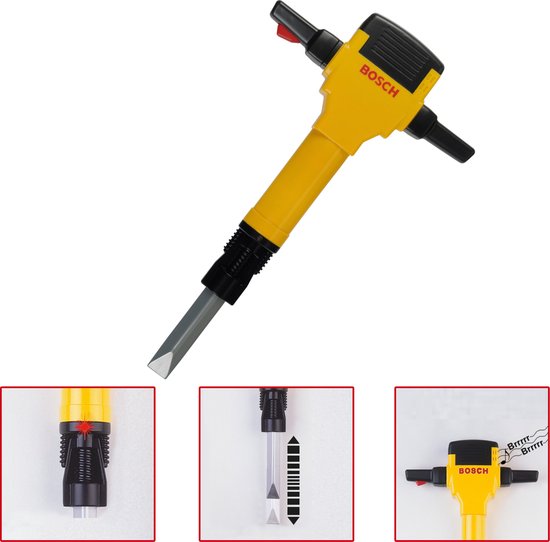 Klein Toys Bosch mini - drillboor - speelgoed - incl. beweging-, licht- en geluidseffecten - geel
