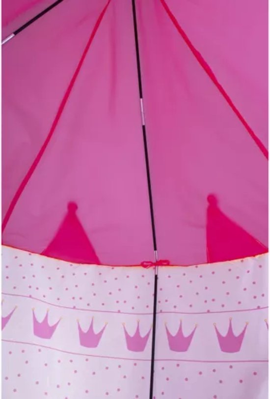 Kruzzel Koninklijke Tent voor Kinderen - Opvouwbaar en Veilig - 135x105 cm - Roze