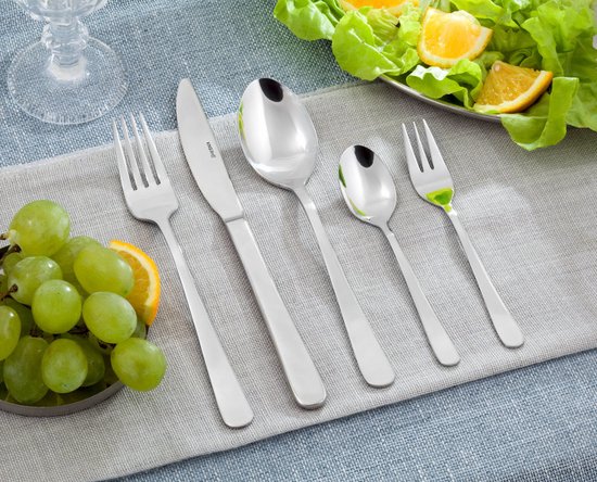 Bestekset - 12 persoons - 72-delig - Luxe Opbergkoffer - 18/10 - Kinghoff 3509