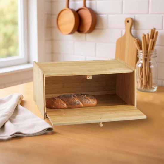 Klausberg 7933 - Broodtrommel - bamboe - 39.5 x 24.5 x 18 cm