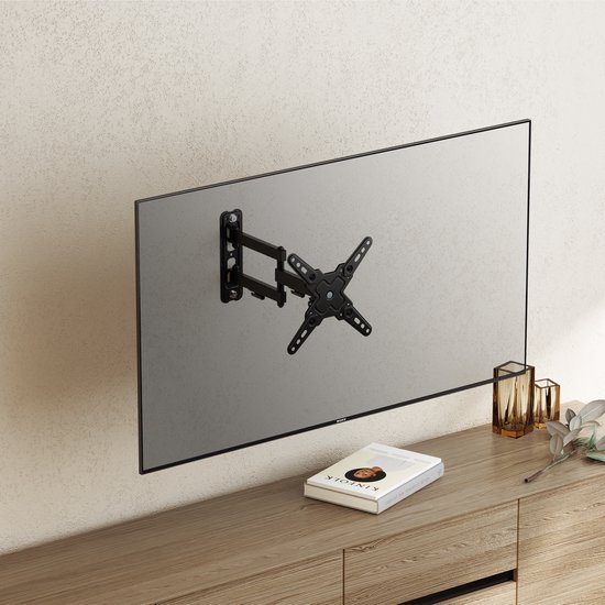 Cabletech - Universele LED TV Wandhouder - 13-43 inch - Verstelbaar - Zwart