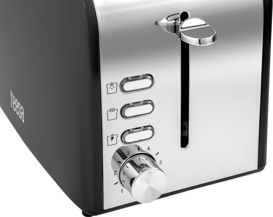 Teesa TSA3300 - Broodrooster, 850 Watt, roestvrijstaal