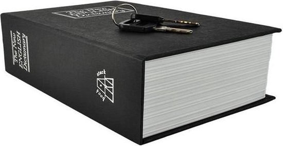 Malatec Kluis Verborgen in Boek - Discrete Veilige Opbergplek - 18cm x 11,5cm