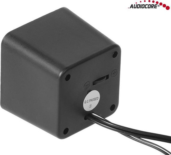 Audiocore - PC-speakers / Compacte stereo / luidsprekers - USB - Zwart met Rood