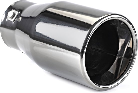 Uitlaat Sierstuk - RVS Verchroomd donker - Diameter 50-65mm