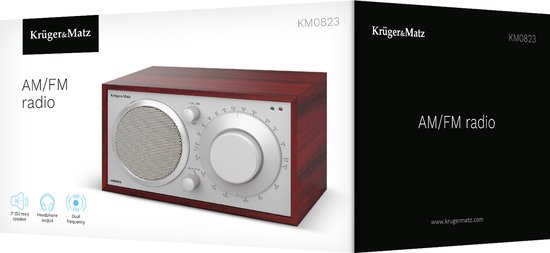 Krüger&Matz KM 823 - Keukenradio - AM/FM - Sterke Luidspreker - 3,5 mm AUX