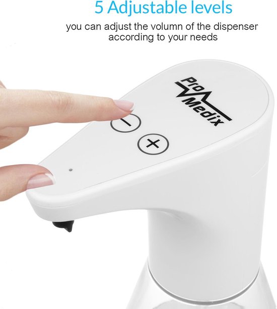 Promedix PR-530 - Handzeepdispenser - Touchless automatische zeepdispenser 480ml - wit