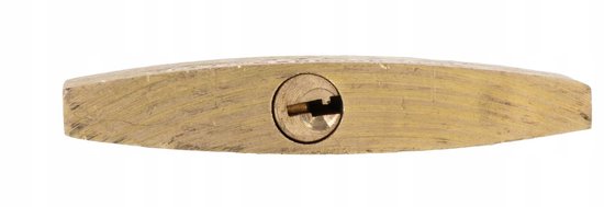 Mega Messing Hangslot 20mm met 3 Sleutels - Compact en Duurzaam