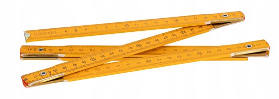 MEGA Houtvouwmeter 5 meter - 5 elementen