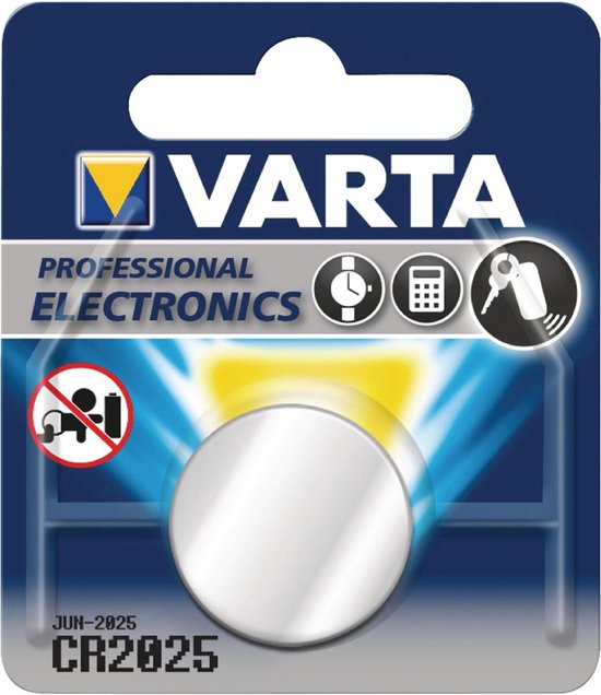 Varta Knoopcel Batterij - Cr 2025 - Lithium Professioneel - 3 Volt