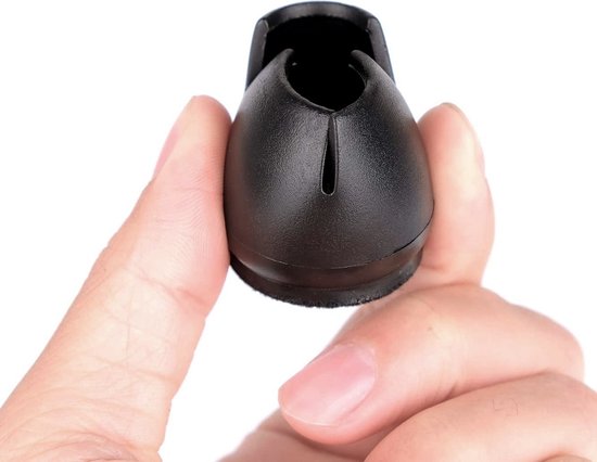 Stoelpoot Doppen – 12-16mm – met Anti-Kras Vilt – Stoelpoot beschermers - Vloerbescherming – Stoelpootbeschermers – 16 Stuks – Zwart – Rond