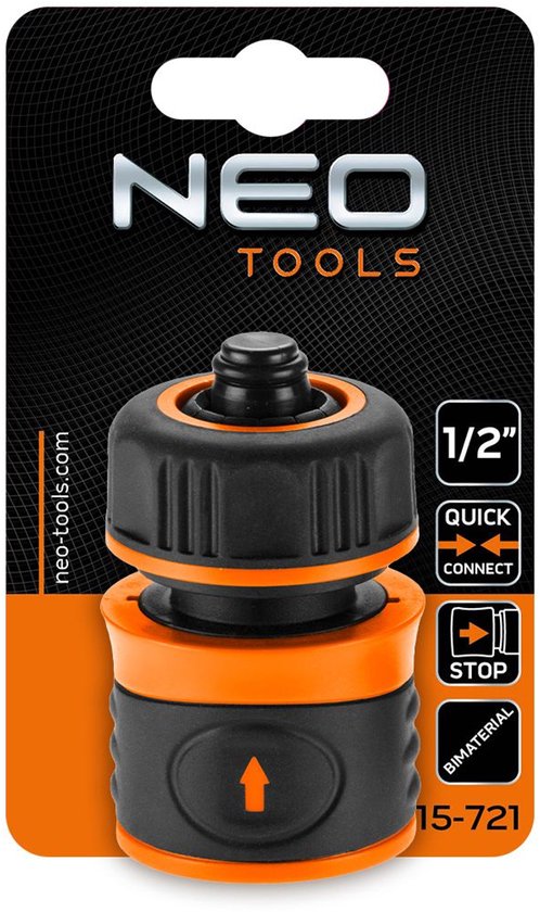 NEO 15-721 Koppelstuk 1/2 met STOP