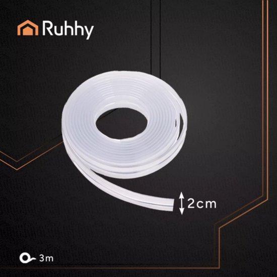 Ruhhy Randbescherming Tape Transparant – 3 Meter Veiligheid