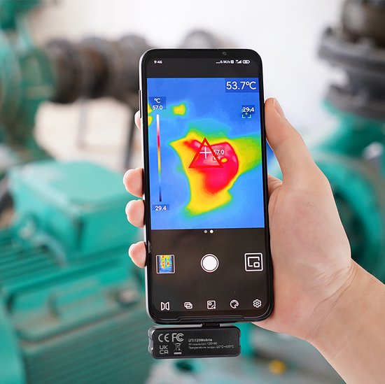 UNI-T UTi120Mobile - Warmtebeeldcamera - Compact - Lichtgewicht - Prijzenswaardig