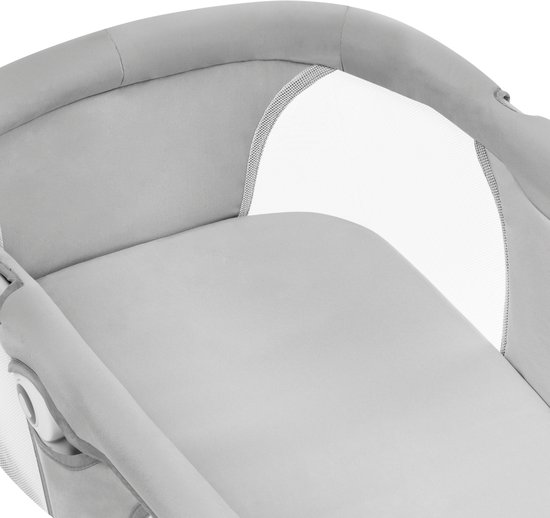 Lionelo Bella Set 2in1 – Wipstoel & Reiswieg – 360° Draaibare Zitting – Elektrische 6 Schommelstanden – 5 Snelheden – Rugleuning 3 Posities – Bewegingssensor – Nachtmodus – 12 Melodieën – Bamboe Kussen – Afstandsbediening – Wasbare Hoezen – Tot 9 kg