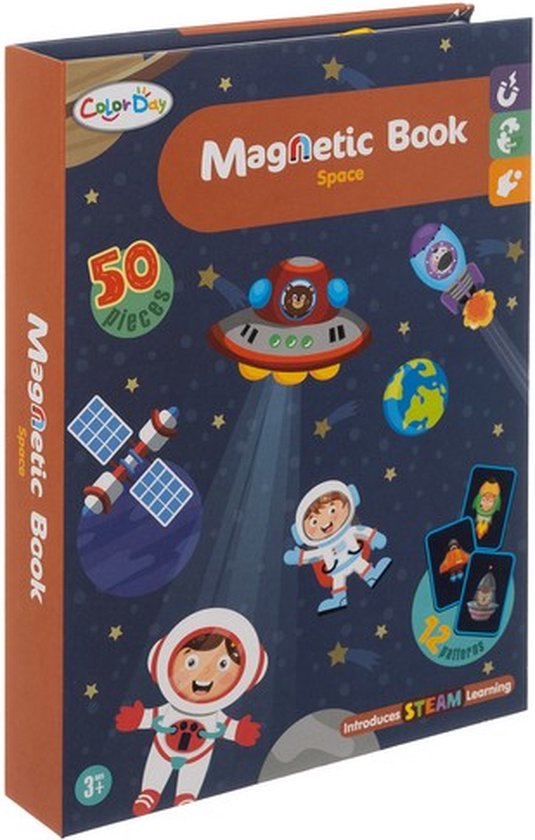 Kruzzel Magnetische Puzzel - Ruimte - 50 Magneten & 6 Kaarten