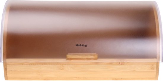 Kinghoff 3216 - Broodtrommel - Bamboe - Acryl - 39x28x18.5 cm - 20 liter
