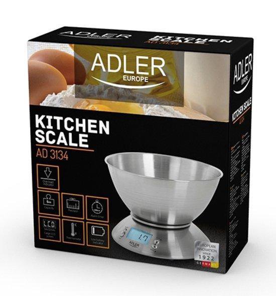 Adler AD 3134 elektronische keukenweegschaal - max 5 kg