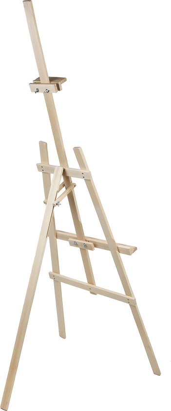 2x Schildersezel Set 178cm | Stabiel beukenhout voor kinderen of volwassenen - professionele kunstenaars