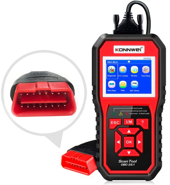 Konnwei KW850 Serie - Diagnostische Scanner - Multi-voertuig Compatibiliteit - OBD2 - Meertalige Interface