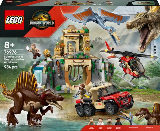 LEGO® - Jurassic World - Spinosaurus en Quetzalcoatlus Luchtmissie - 76976