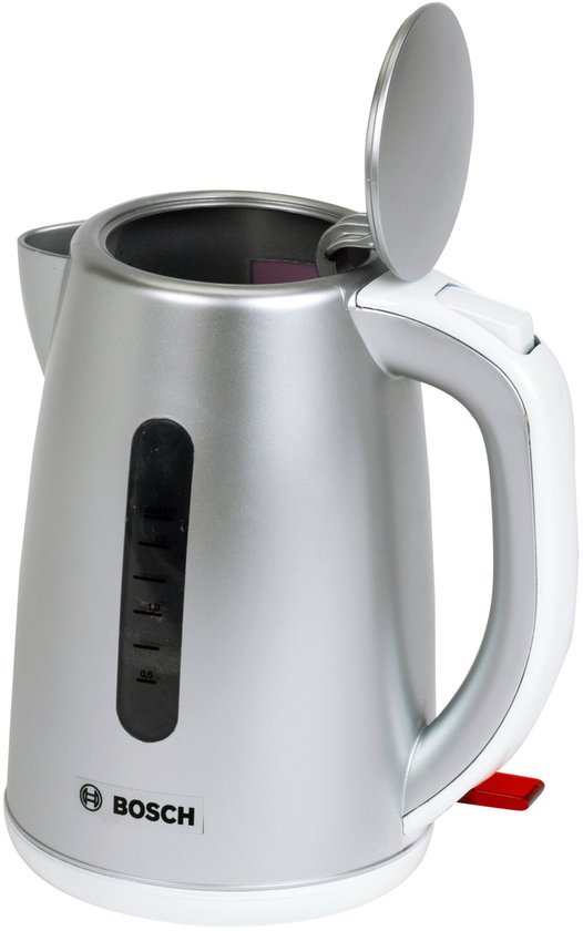 Klein Toys - Bosch-ontbijtset - incl. speelgoedbroodrooster, waterkoker en koffiezetapparaat - zilver
