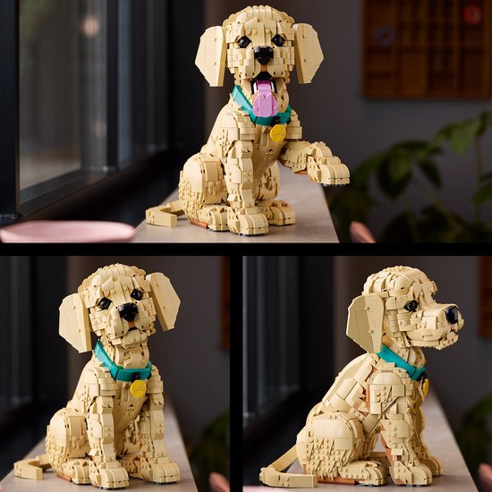 LEGO® Icons Golden Retriever Puppy - Decoratieve Dierenfiguur - Bouwset voor Volwassenen - 11384