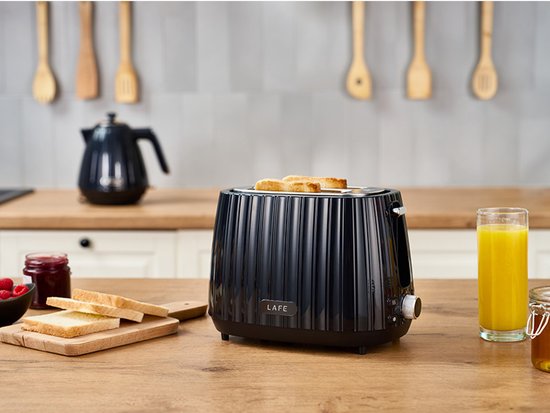 Lafe - Broodrooster - 7-traps toastregeling - max. 1080W - Zwart, Modern