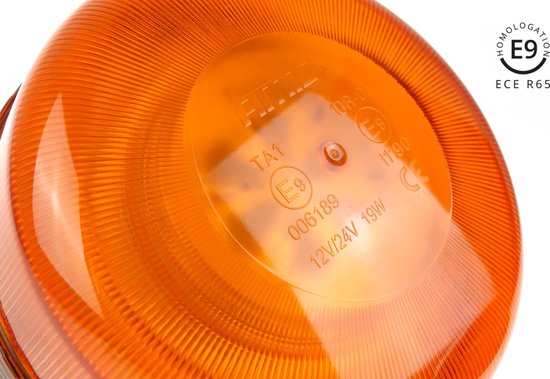 AMiO Stroboscoop Zwaailicht Waarschuwingslamp W03SB 36LED 12/24V IP56 Oranje R65 R10